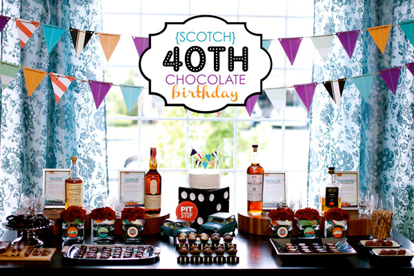 Best ideas about Unique 40th Birthday Party Ideas For Men
. Save or Pin Scotch & Chocolate 40th Birthday Party Hostess with the Now.