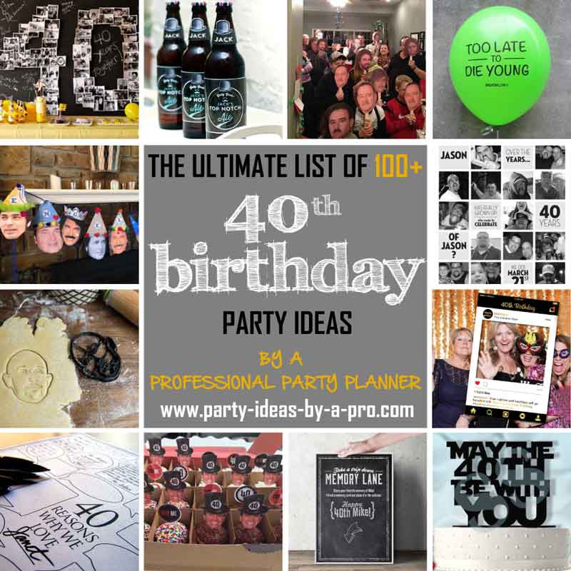 Best ideas about Unique 40th Birthday Party Ideas For Men
. Save or Pin 100 40th Birthday Party Ideas—by a Professional Party Planner Now.