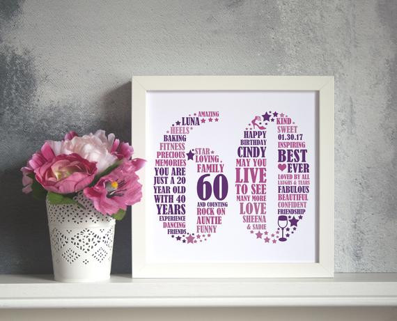 Best ideas about Unique 60th Birthday Gifts
. Save or Pin Personalized Framed 60th Birthday Gift 60th birthday 60th Now.