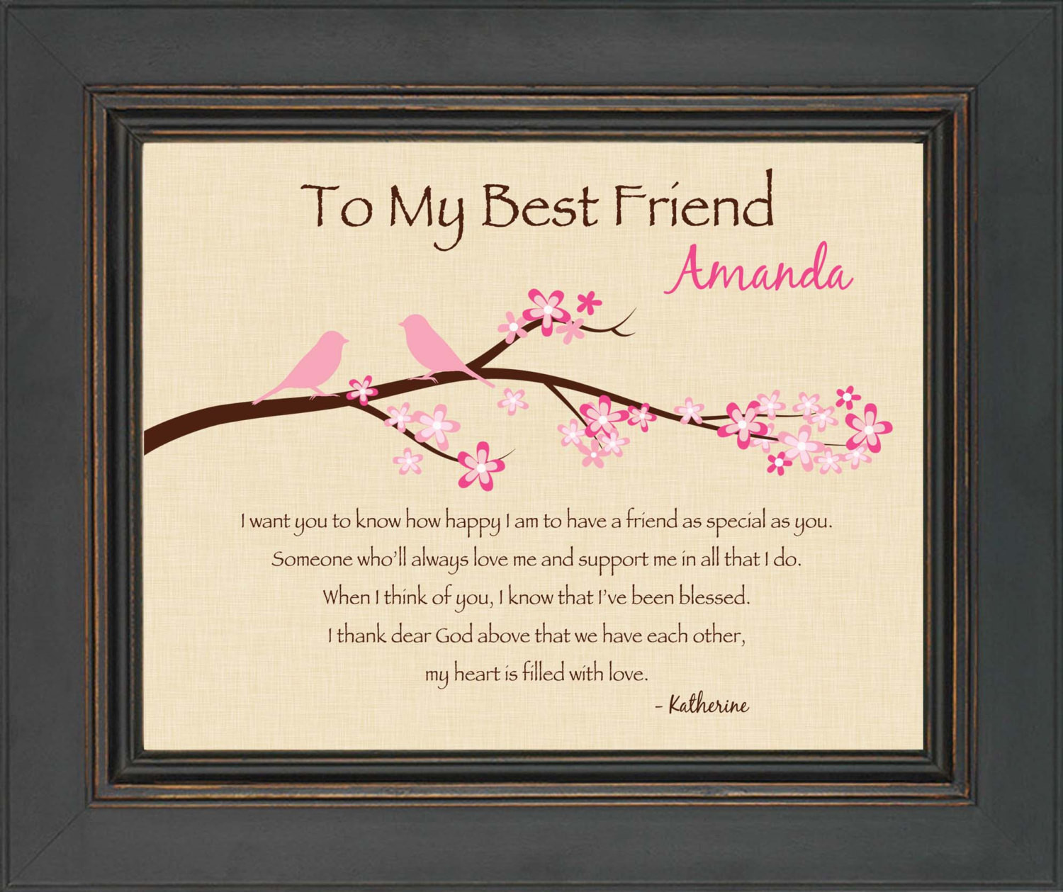 Best ideas about Unique Birthday Gifts For Best Friend
. Save or Pin BEST FRIEND Gift Personalized print for Best Friend 8x10 Now.