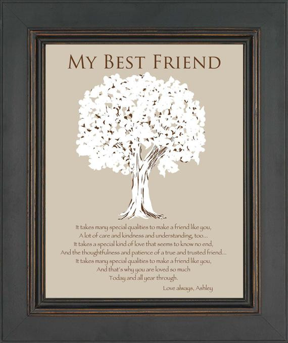 Best ideas about Unique Birthday Gifts For Best Friend
. Save or Pin BEST FRIEND Gift Personalized Gift for a by KreationsbyMarilyn Now.