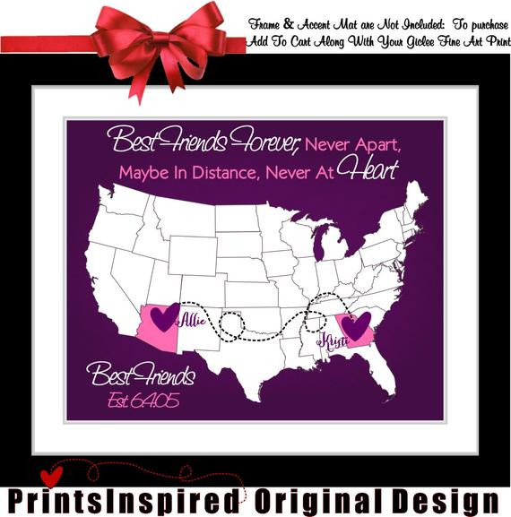 Best ideas about Unique Birthday Gifts For Best Friend
. Save or Pin Personalized Best Friend Birthday Gift Long by Printsinspired Now.