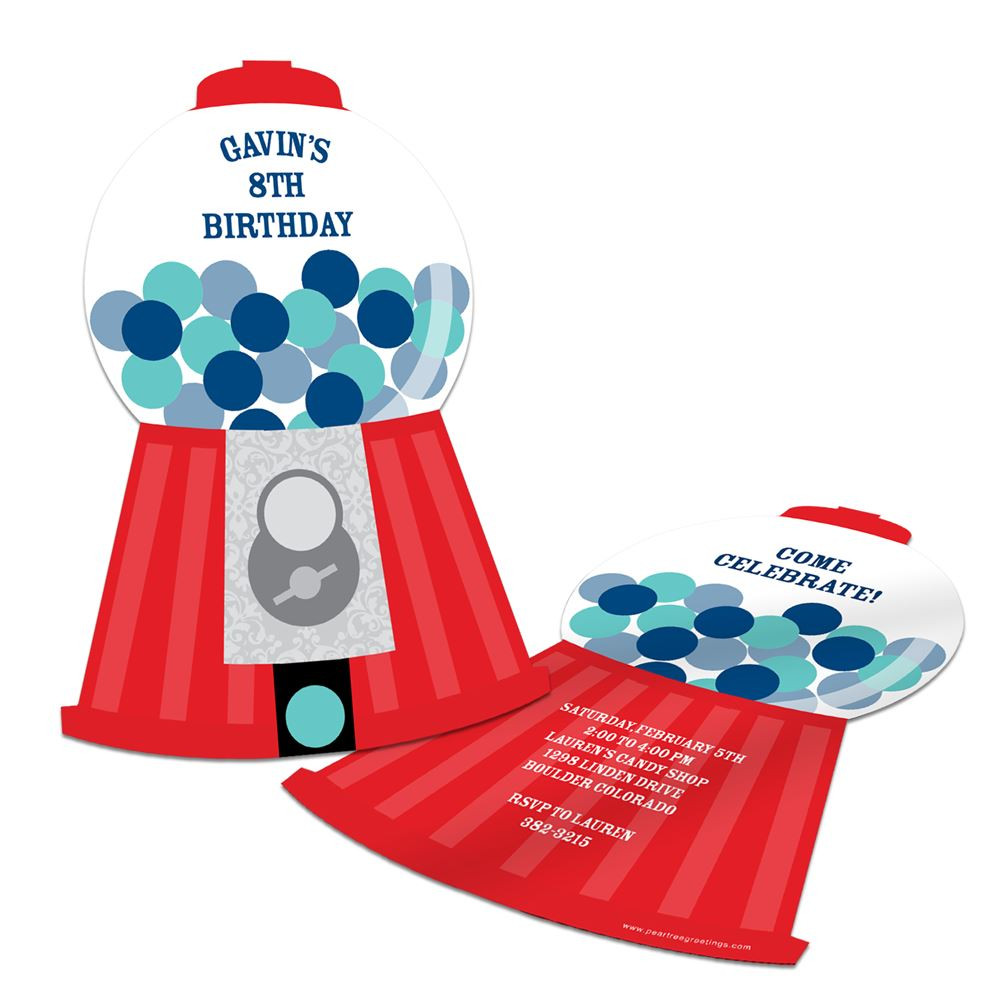 Best ideas about Unique Birthday Invitations
. Save or Pin Gumball Machine Fun Now.