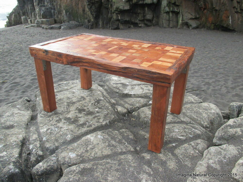 Best ideas about Unique Coffee Table
. Save or Pin Unique Reclaimed Tsunami Wood Mosaic Coffee Table Handmade Now.