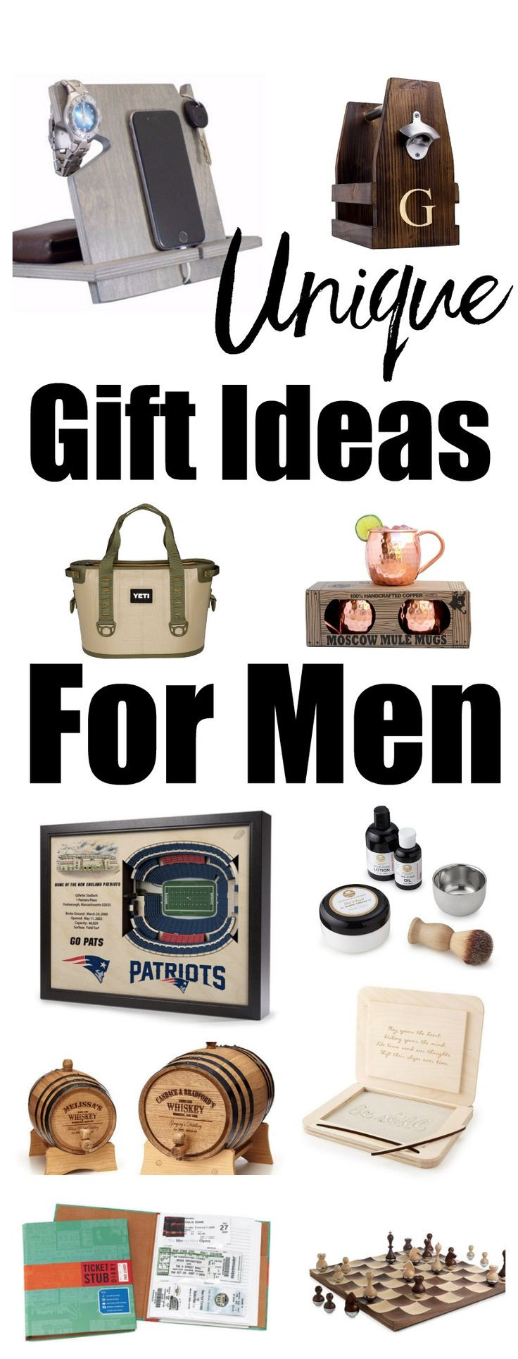 Best ideas about Unique Gift Ideas For Men
. Save or Pin Unique Gift Ideas for Men Christmas t ideas for men Now.