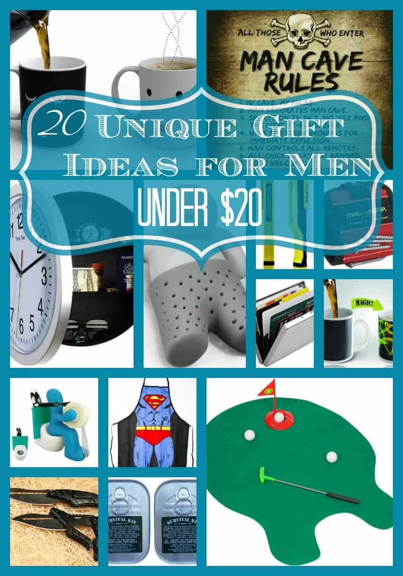 Best ideas about Unique Gift Ideas For Men
. Save or Pin 20 Unique Gift Ideas for Men under $20 each Now.