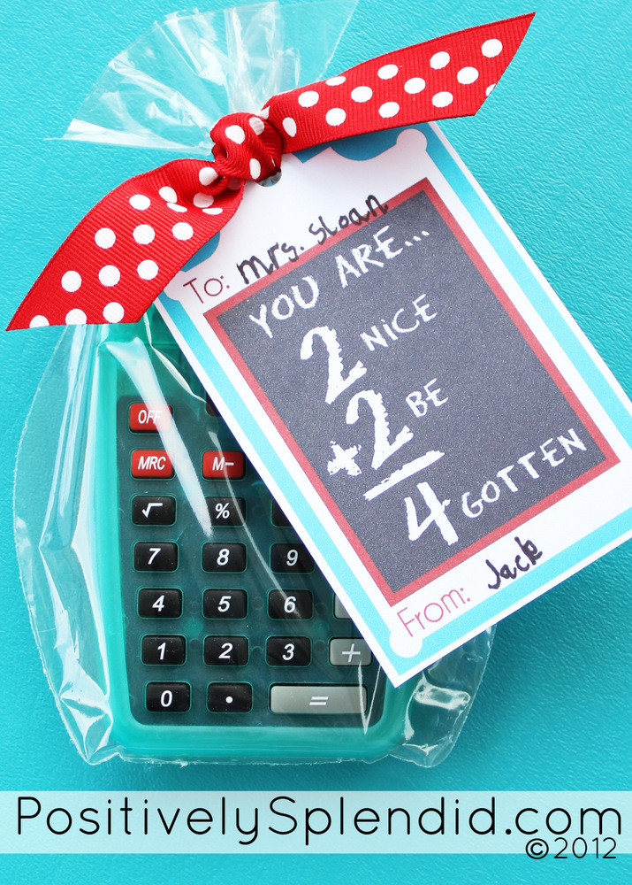 Best ideas about Unique Teacher Gift Ideas
. Save or Pin Personalized Calculator with free printable Teacher Now.