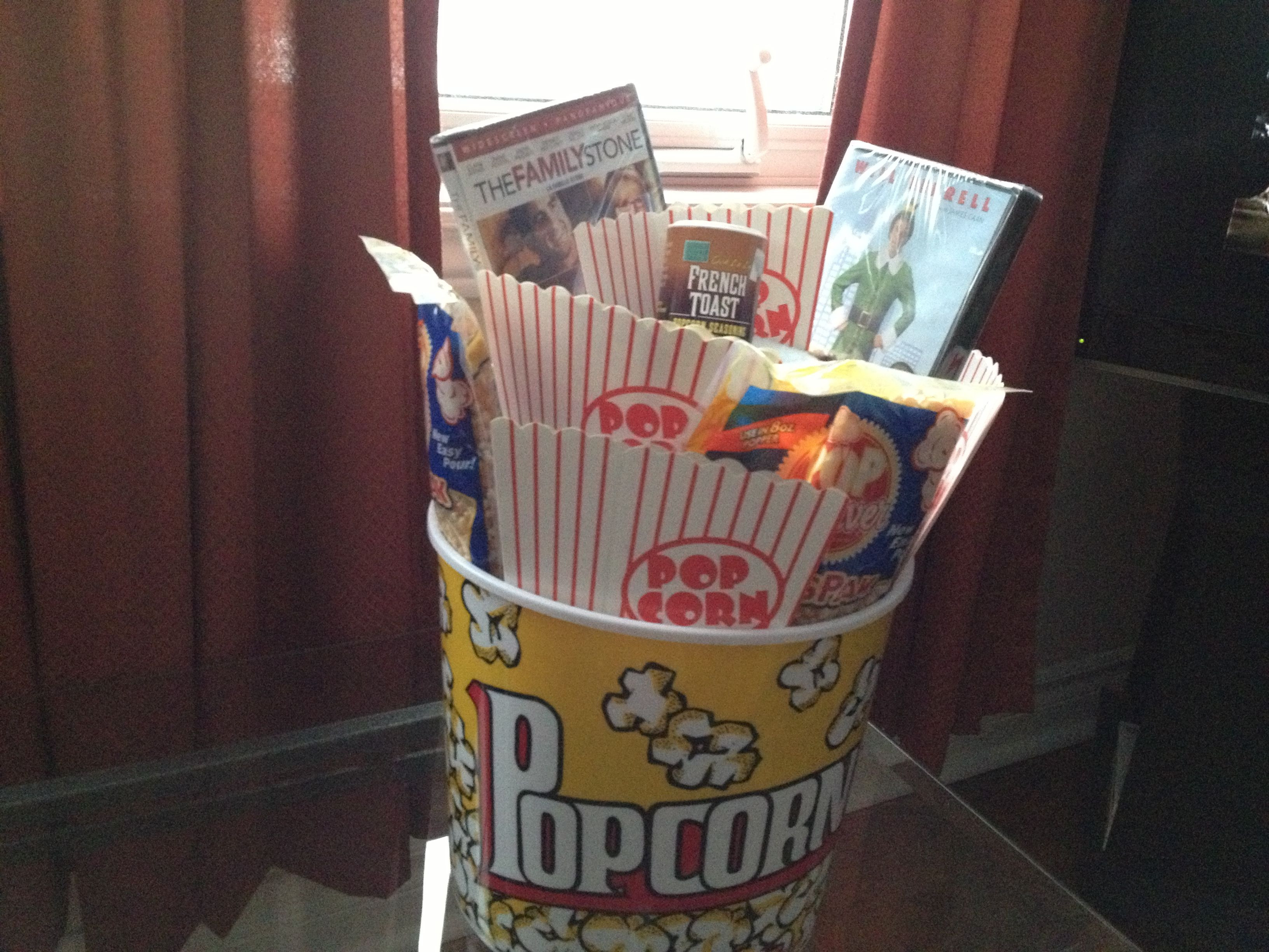 Best ideas about Unisex Christmas Gift Ideas
. Save or Pin Christmas movie themed t basket A bucket of popcorn Now.