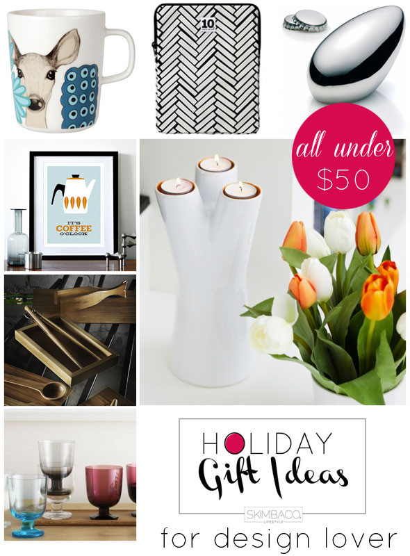 Best ideas about Unisex Gift Ideas For $50
. Save or Pin Holiday Gift Guide Gifts for Design Lovers under $50 Now.
