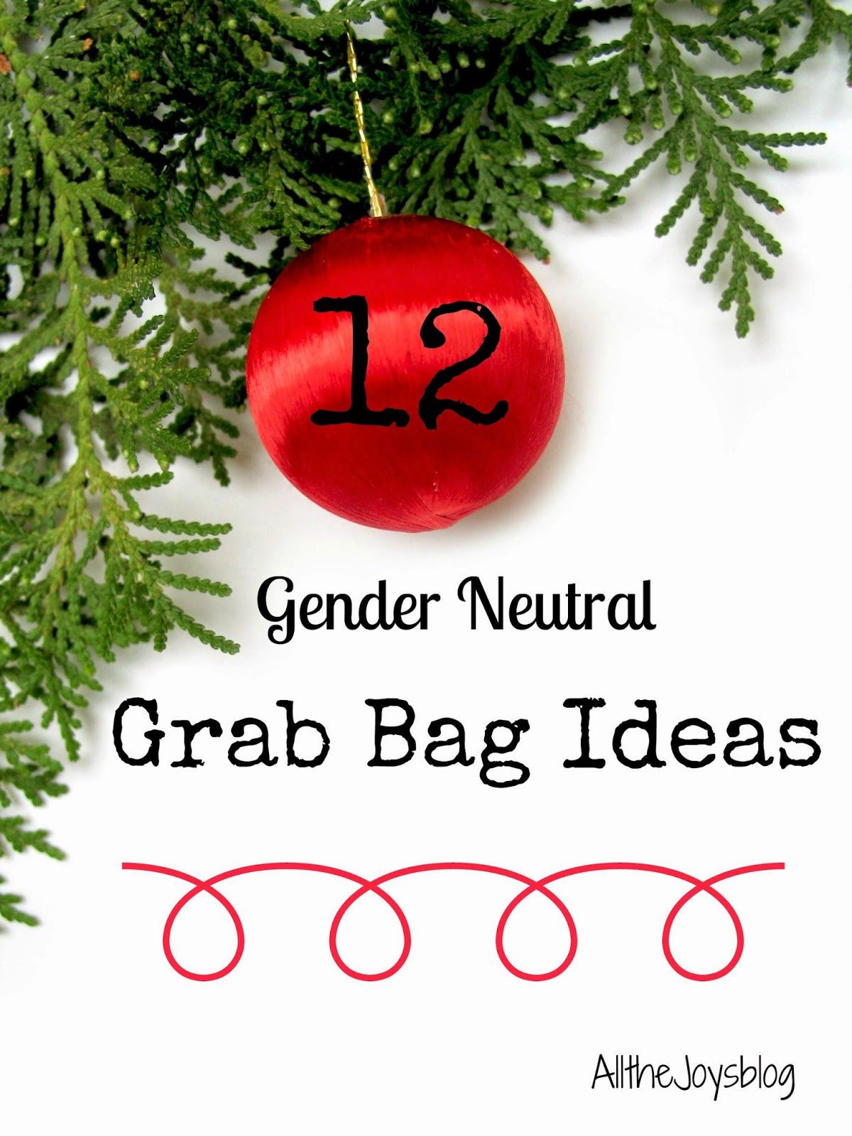 Best ideas about Unisex Grab Bag Gift Ideas
. Save or Pin All the Joys 12 Gender Neutral Grab Bag Ideas Now.