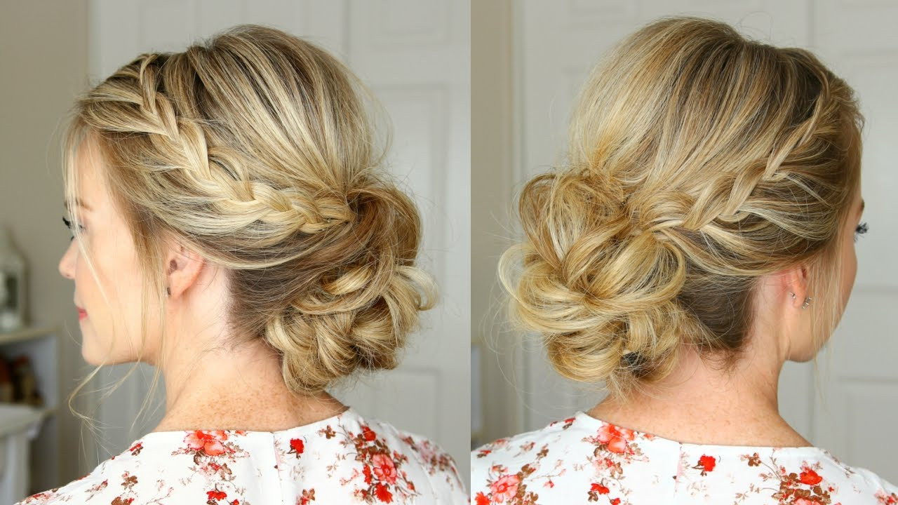 Best ideas about Updo Hairstyles For Prom
. Save or Pin Lace Braid Home ing Updo Now.