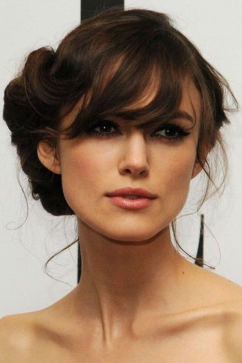 Best ideas about Updo Hairstyles With Bangs
. Save or Pin Best 25 Wedding hair bangs ideas on Pinterest Now.