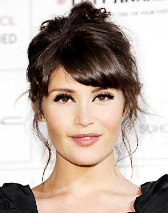 Best ideas about Updo Hairstyles With Bangs
. Save or Pin 50 Gorgeous Side Swept Bangs Hairstyles For Every Face Shape Now.