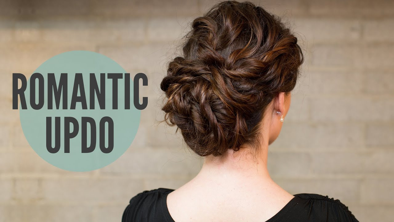 Best ideas about Updos Curly Hairstyles
. Save or Pin How To Curly Romantic Updo Now.