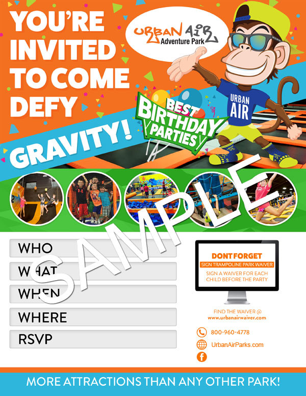 Best ideas about Urban Air Birthday Party
. Save or Pin Download Party Invitations Urban Air Indoor Trampoline Park Now.