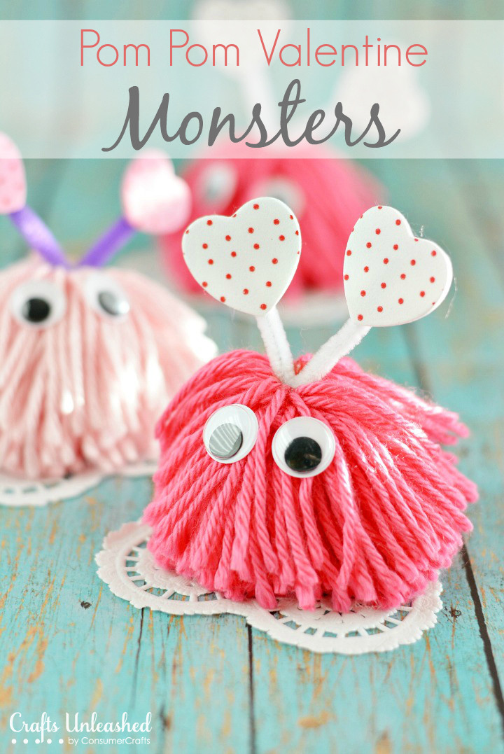 Best ideas about Valentine Craft Ideas
. Save or Pin Valentine Craft Pom Pom Monsters Tutorial Now.