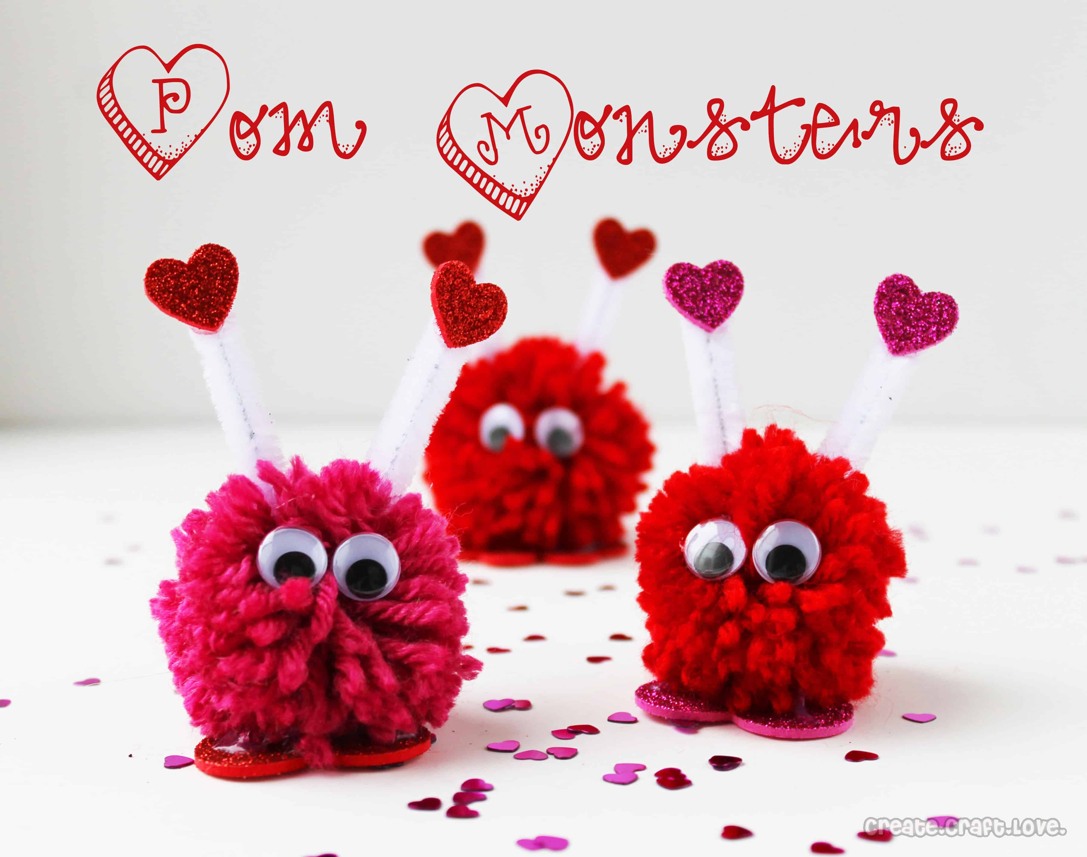Best ideas about Valentine Craft Ideas
. Save or Pin Valentine Pom Monsters Now.