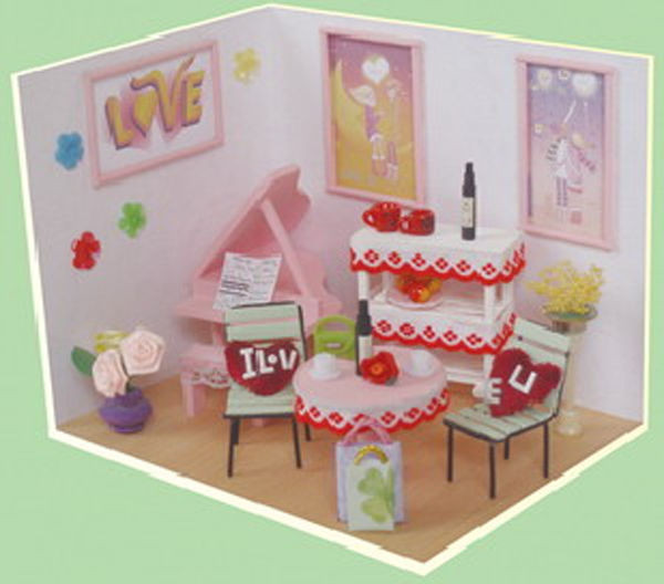 Best ideas about Valentine'S Day Decorations DIY
. Save or Pin DIY Wooden Dollhouse Mini scene Sweet Valentine s Day Now.