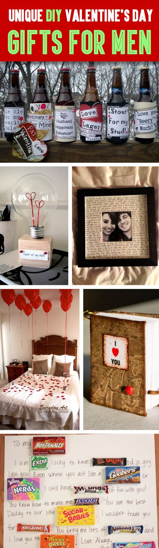 Best ideas about Valentine'S Day Gift Ideas For Guys
. Save or Pin 35 Unique DIY Valentine’s Day Gifts For Men Now.