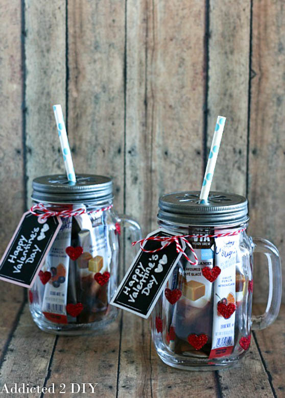 Best ideas about Valentine'S Day Teacher Gift Ideas
. Save or Pin Glittered Heart Mason Jar Tumblers Now.