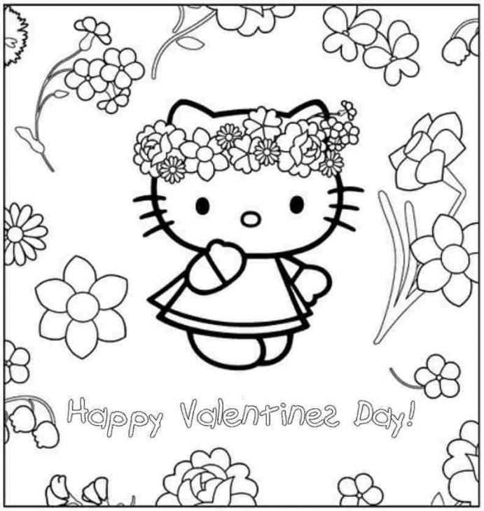Best ideas about Valentines Coloring Pages For Girls
. Save or Pin Happy Valentines Day From Hello Kitty Coloring Page For Now.