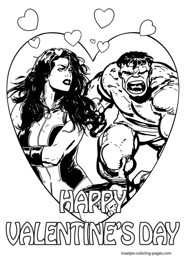 Best ideas about Valentines Day Coloring Pages For Boys Superhero
. Save or Pin The incredible Hulk Valentines Day coloring pages Now.