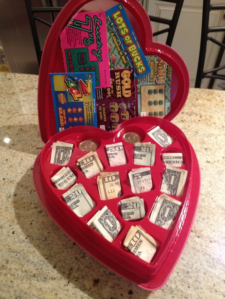 Best ideas about Valentines Day Gift Ideas
. Save or Pin valentine chocolate heart box with cash and lottery Now.