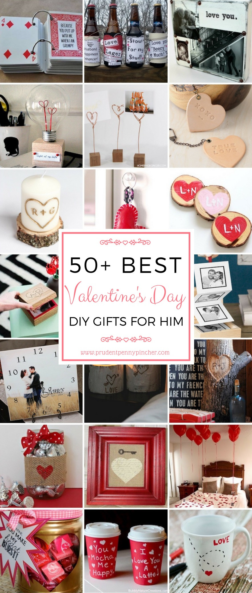 Best ideas about Valentines Gifts For Him DIY
. Save or Pin 50 DIY Valentines Day Gifts for Him Prudent Penny Pincher Now.