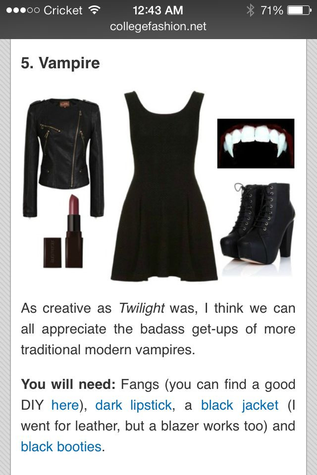 Best ideas about Vampire Halloween Costume DIY
. Save or Pin Vampire costume DIY Trick or Treat Pinterest Now.