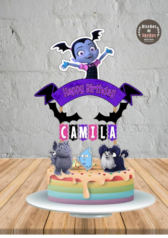 Best ideas about Vampirina Birthday Cake
. Save or Pin Vampirina Cake Topper Vampirina Birthday Vampirina Party Now.
