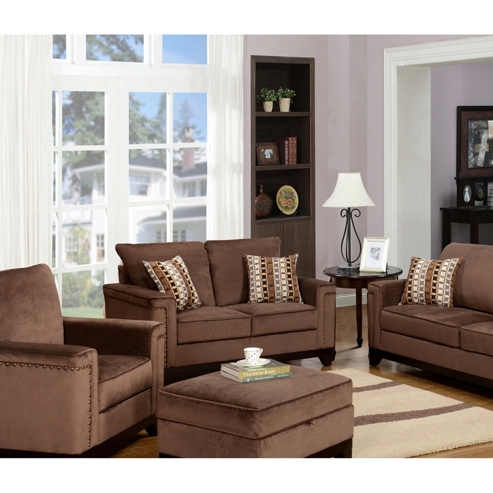 Best ideas about Velvet Sofa Set
. Save or Pin Opulence Brown Velvet Sofa Set Nailhead Now.