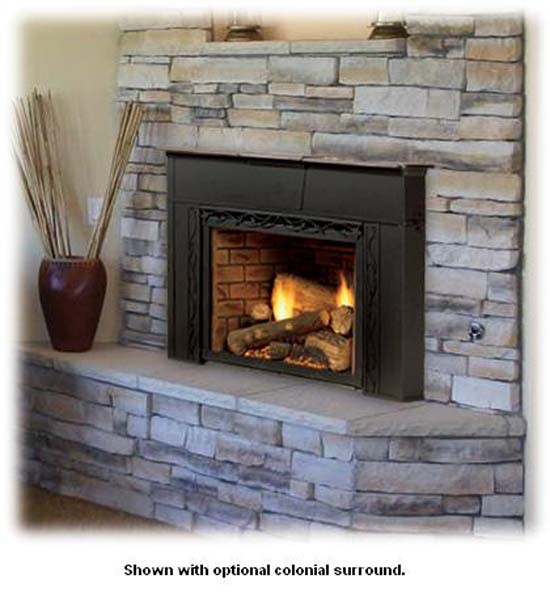 Best ideas about Vented Gas Fireplace Insert
. Save or Pin Monessen Topaz Direct Vent Insert System with Tavern Brown Now.