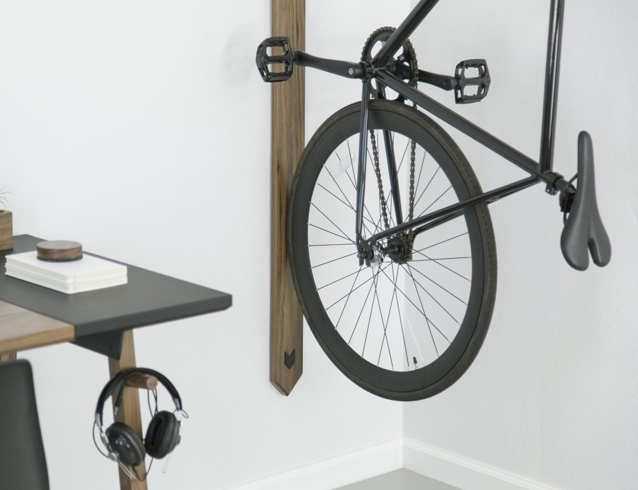 Best ideas about Vertical Bike Storage
. Save or Pin Black Walnut Vertical Bike Rack Gad Flow Now.