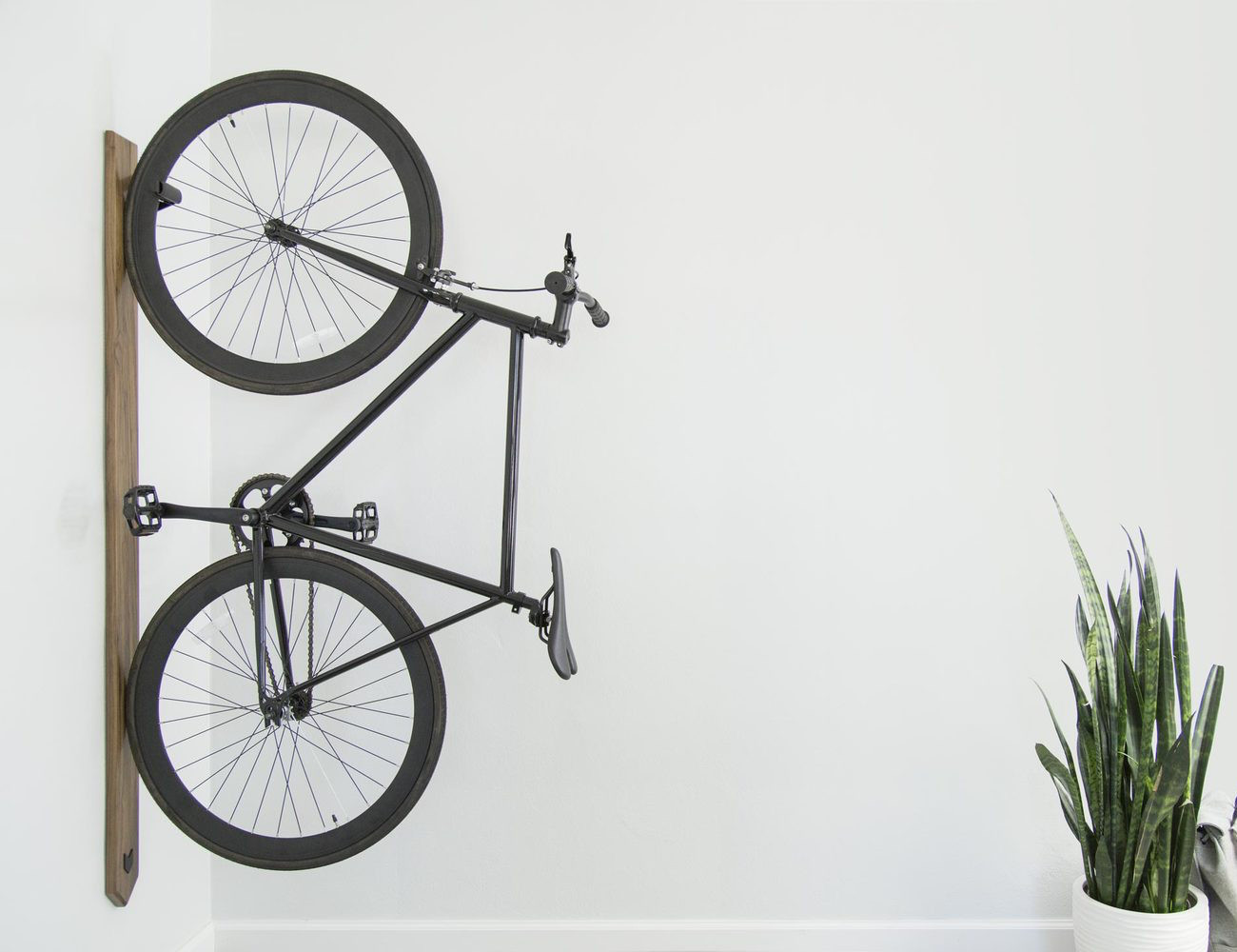 Best ideas about Vertical Bike Storage
. Save or Pin Black Walnut Vertical Bike Rack Gad Flow Now.