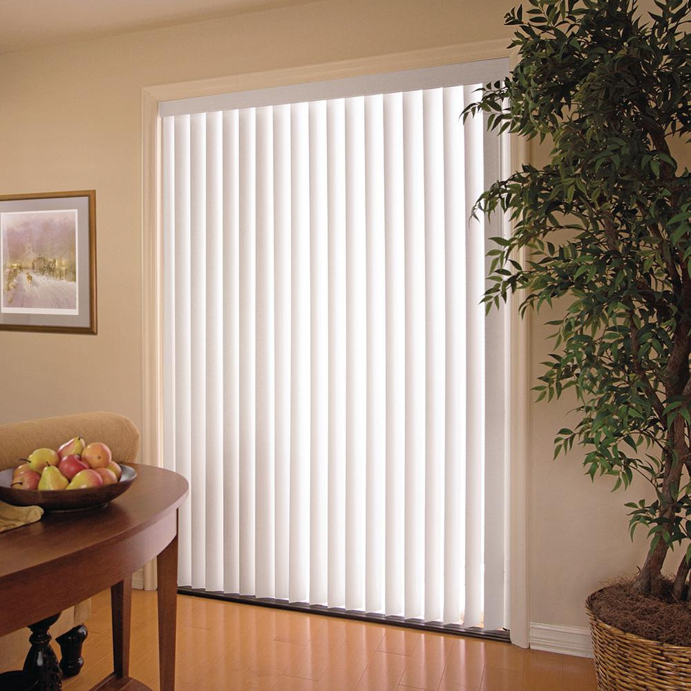 Best ideas about Vertical Patio Blinds
. Save or Pin White 3 5 in PVC Vertical Blind 78 in W x 84 in L Now.