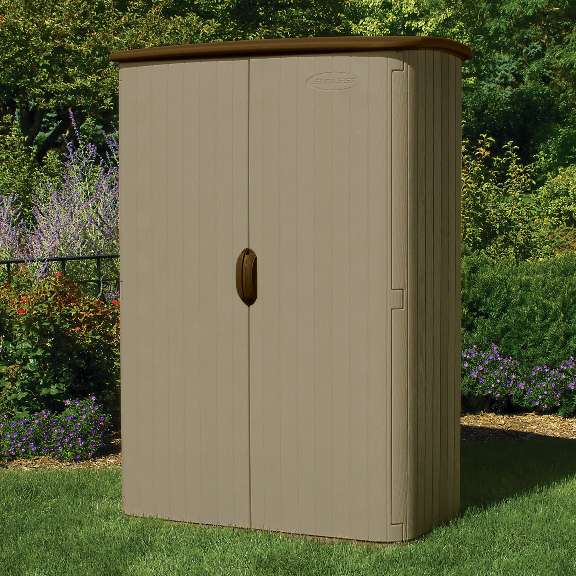 Best ideas about Vertical Storage Shed
. Save or Pin Suncast Vertical Storage Shed — 52 Cu Ft Model BMS4500 Now.