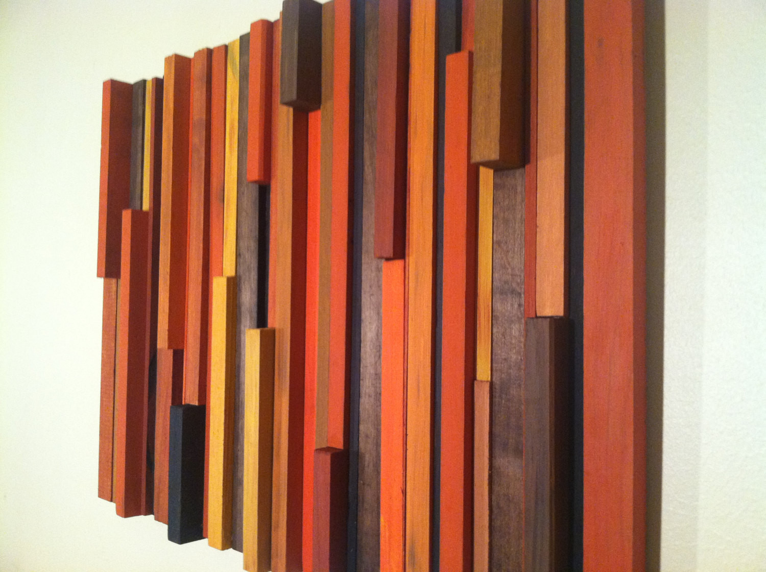 Best ideas about Vertical Wall Decor
. Save or Pin Wood Wall Art Orange Vertical Wall Art Reclaimed by Now.