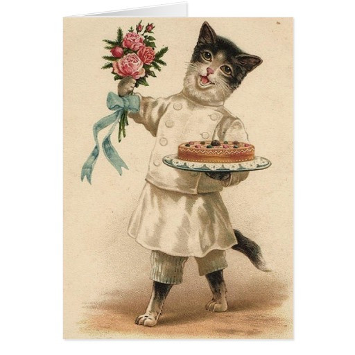 Best ideas about Victorian Birthday Card
. Save or Pin Victorian Cat Chef Baker Birthday Card Now.