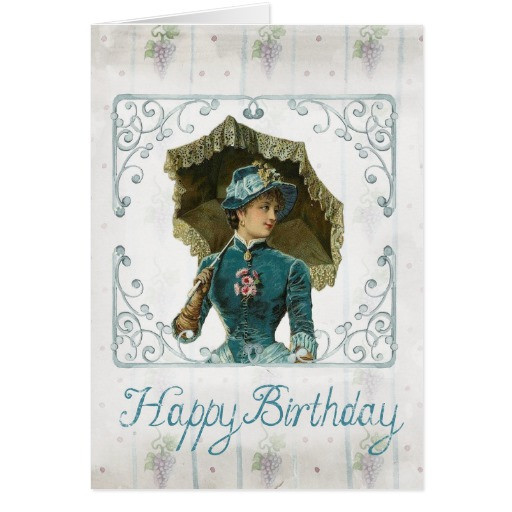 Best ideas about Victorian Birthday Card
. Save or Pin Vintage Victorian Woman Happy Birthday Card Now.