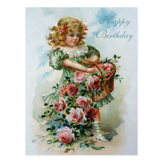 Best ideas about Victorian Birthday Card
. Save or Pin Happy Birthday Victorian Post Card Pink Roses Now.