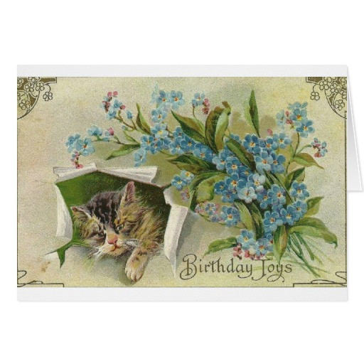 Best ideas about Victorian Birthday Card
. Save or Pin Victorian Cat Birthday Greeting Card Now.