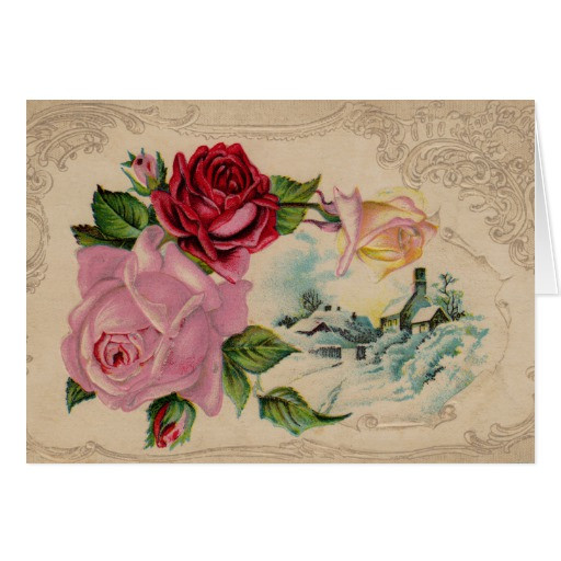 Best ideas about Victorian Birthday Card
. Save or Pin Victorian Winter Roses Greeting Card Now.