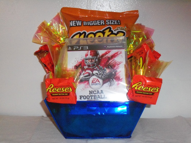 Best ideas about Video Game Gift Ideas
. Save or Pin Video Game Basket Gift basket ideas Pinterest Now.