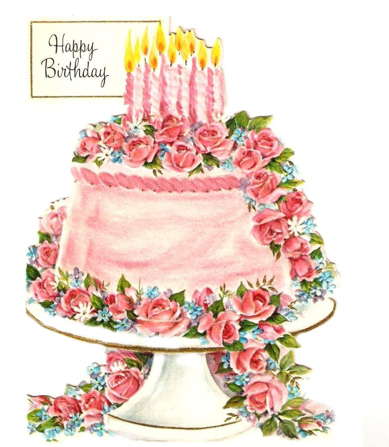 Best ideas about Vintage Birthday Cake
. Save or Pin Vintage Birthday Card Pink Cake by PaperPrizes on Etsy Now.