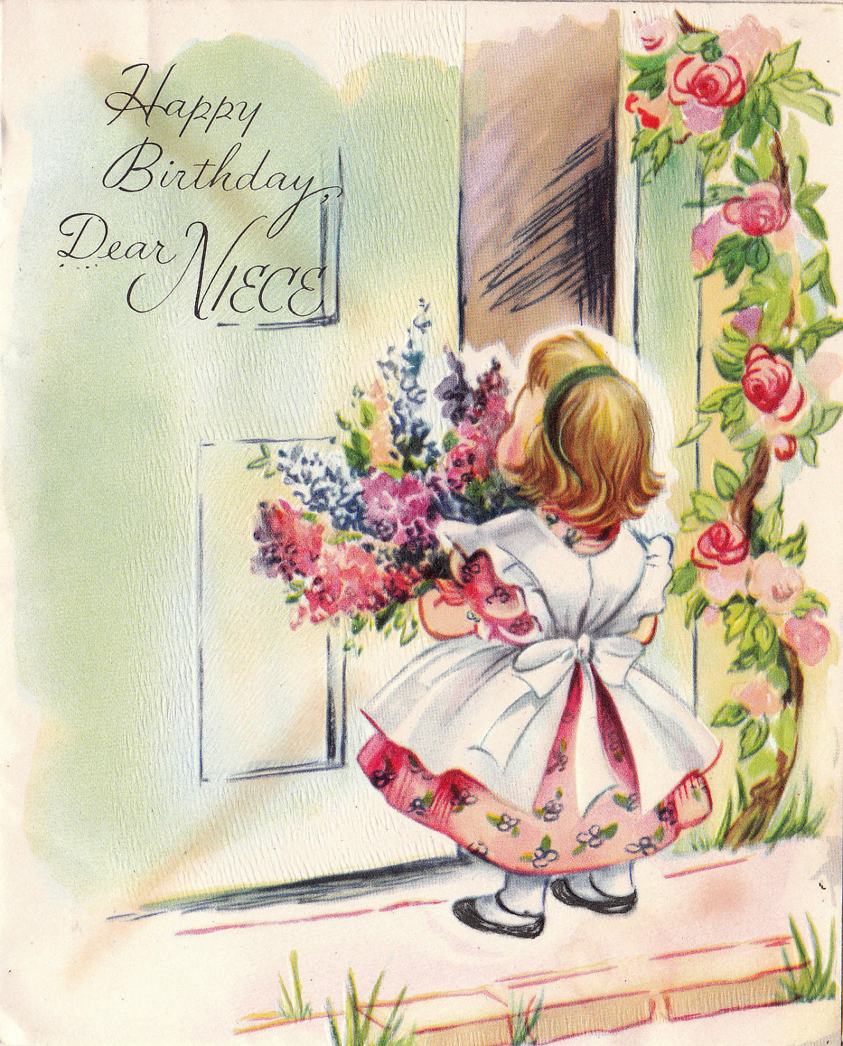 Best ideas about Vintage Birthday Card
. Save or Pin Vintage 1950s Happy Birthday Dear Niece Greetings Card B44 Now.