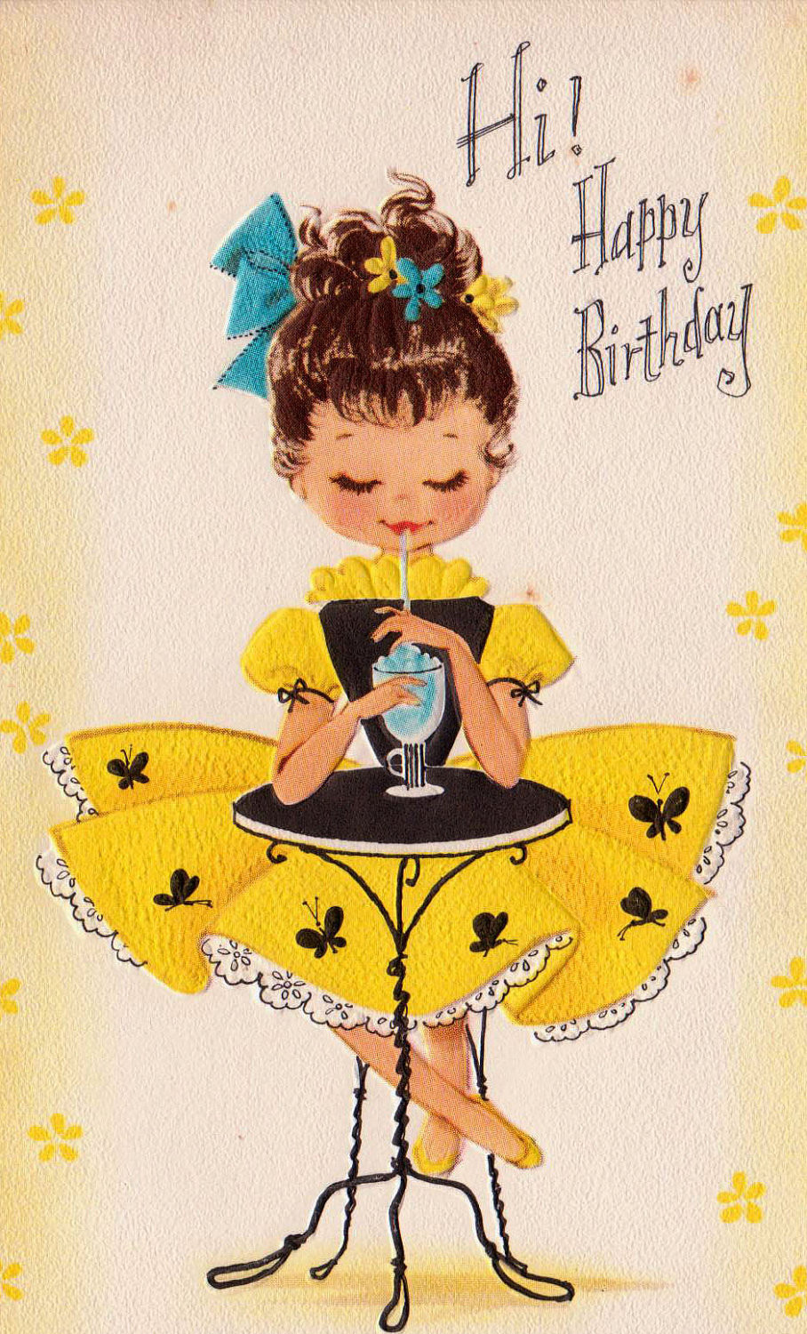 Best ideas about Vintage Birthday Card
. Save or Pin Vintage 1960 Hi Happy Birthday Greetings Card B2 Now.