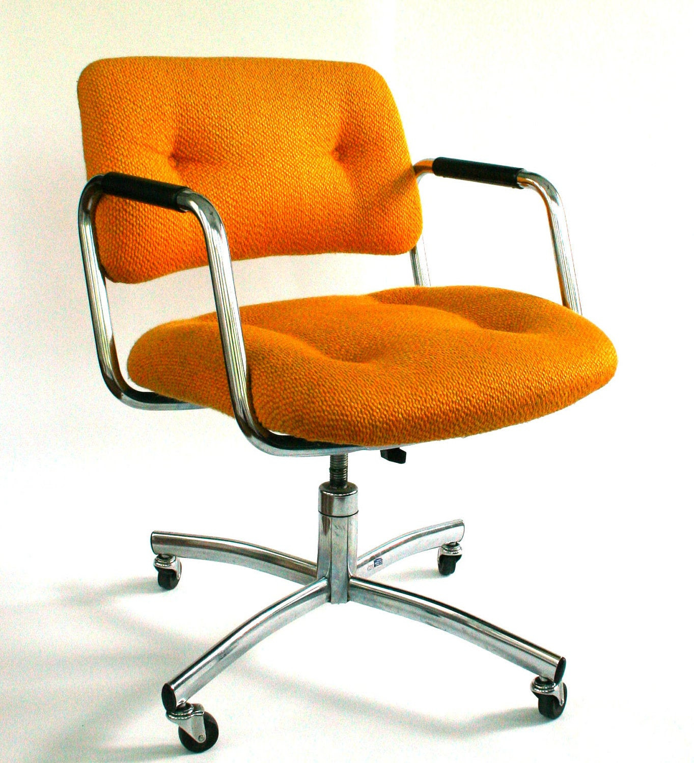 Best ideas about Vintage Office Chair
. Save or Pin Vintage fice Desk Chair Mid Century Upholstered Mustard Now.