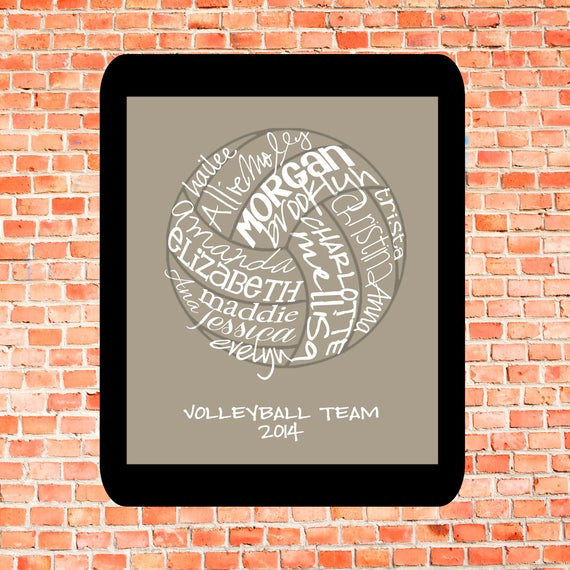 Best ideas about Volleyball Coach Gift Ideas
. Save or Pin Volleyball Typography Art 8x10 Now.