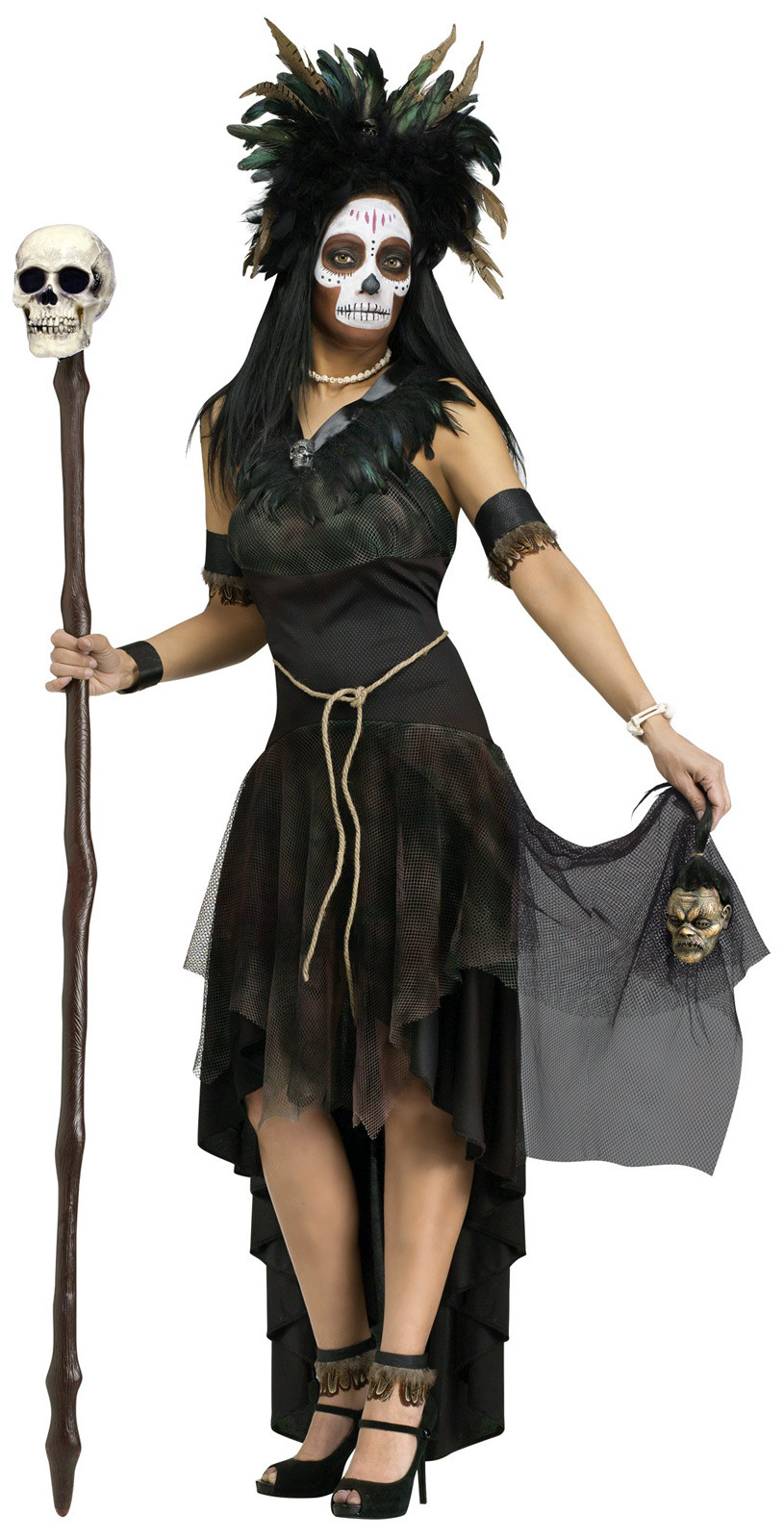 Best ideas about Voodoo Priestess Costume DIY
. Save or Pin Voodoo Queen Dress Witch Doctor Medicine Skull Women s Costume Now.