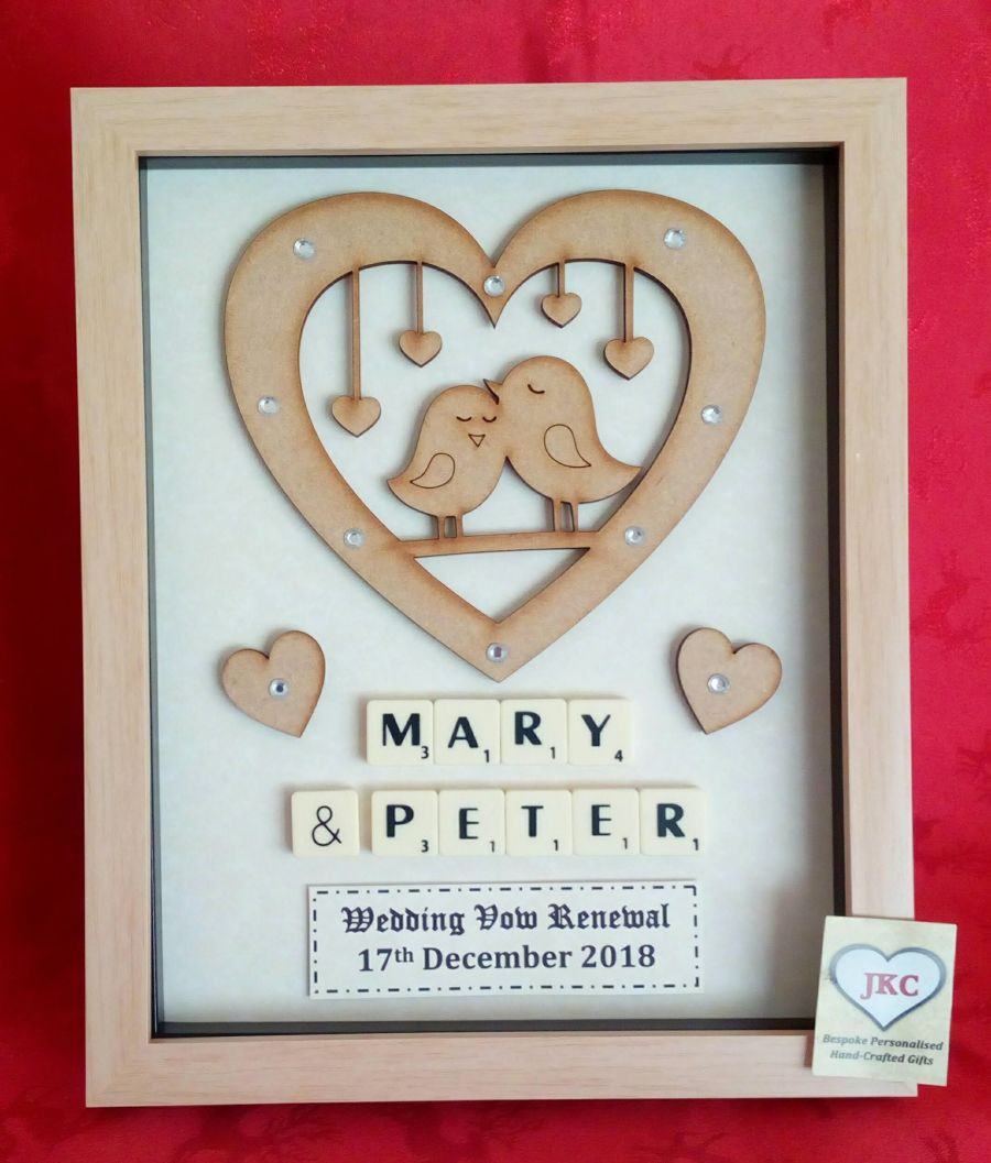 Best ideas about Vow Renewal Gift Ideas
. Save or Pin Personalised Wedding Vow Renewal Gift Framed Keepsake Now.